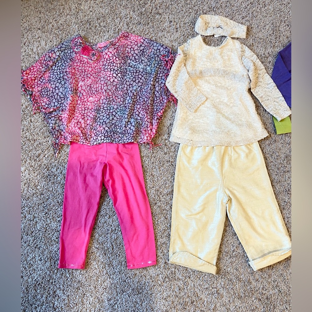 NWT Boutique Girls Clothing Lot Complete Matching Outfits sz 4T‎ 4  2pc Brands